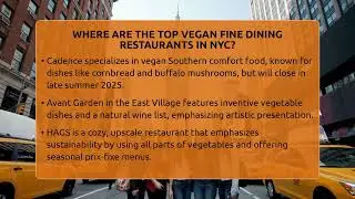 Where Are The Top Vegan Fine Dining Restaurants In NYC? - Everything About NYC