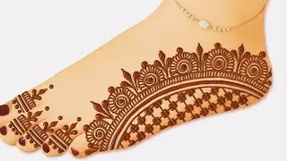 Very beautiful feet 👣 mehndi design | easy leg mehndi design | mehndi designs | mehndi World #mehndi