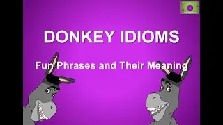 Donkey Idioms Explained: Fun Phrases and Their Meanings #1