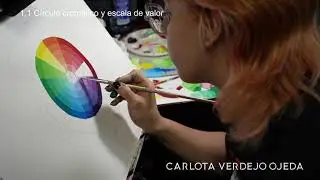 c&iacute;rculo crom&aacute;tico s&iacute;ntesis sustractiva time lapse Carlota Verdejo