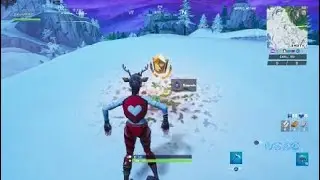 Search between Basment Film Camera,Snowy Stone Head and a Flashy Gold Big Rig Location-Fortnite