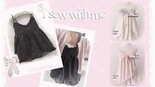 🎀 sew with me | diy pinterest babydoll top ⋆𐙚₊˚