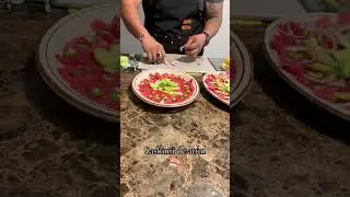 Un rico sashimi de at&uacute;n 🍣 #mariscos #sashimi #videoviral