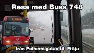 Resa med Buss 748 från Polhemsgatan till Fittja