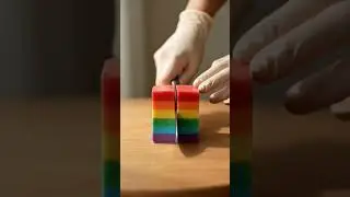 Rainbow Soap Cutting ASMR | Color Layers No Music #asmr