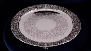 Серебряный поднос Mappin & Webb Round Tray