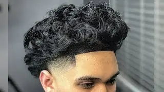 Curly Hair High Taper Fade! Haircut Tutorial (Self Cut)