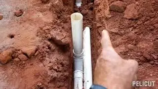 Fazendo rede de esgoto e  águas pluviais!