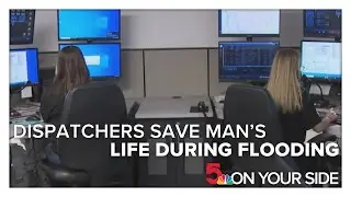 Dispatchers save man's life during flooding in Jersey County, Illinois