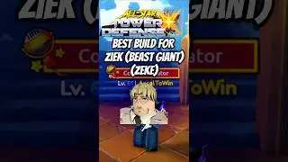 Ziek (Beast Giant) (Zeke) Best Build Skill Tree Trait ASTDX #allstartowerdefensex #roblox #shorts