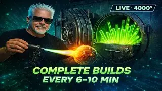 LIVE Glassblowing – Mysteries of the Vault | Complete Builds Every 6–10 Minutes (4000°)