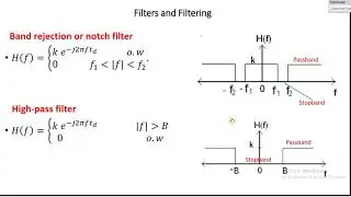 Communication Systems 8. Introduction to Filters
