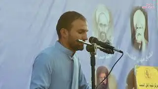 عريف الحفل مع القارئ للقران منتظر الحاتمي في مهرجان الاول لثرورة العشرين