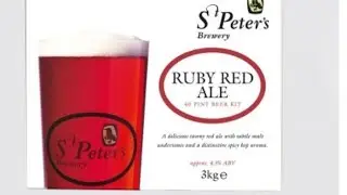 Brewing St Peters Ruby Red Beer Kit - Make Beer for 55p a Pint