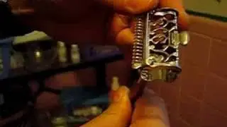 loading a lather catcher GEM razor