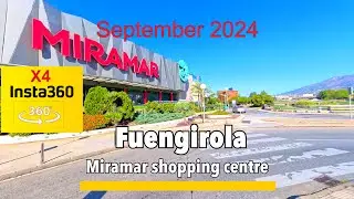 Fuengirola, Miramar shopping centre 360 Vr virtual walking tour filmed on instra 360 x4
