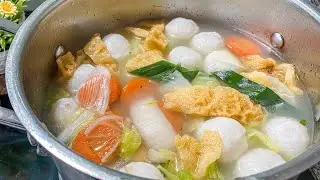 Resep masak sop yi phio , perut ikan kering. Pakai kaldu tulang ayam, SEDAP seperti makan restoran‼️