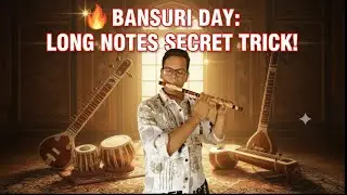 Beginner Bansuri Tutorial | Master Basic Flute Techniques in Minutes 🪈