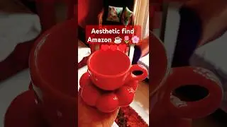 aesthetic #find#Amazon❤️☕🌸🌷 cute cup and saucer set 🥰&hearts;️&hearts;️&hearts;️🌸