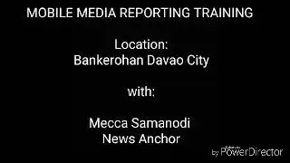 Mobile Media Reporting Training Seminar