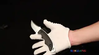 MASALONG Kni230 Fixed Blade Knife With Kydex Sheath for Self Defense Camping EDC Hunting Full Tang