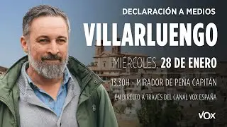 🔴 ABASCAL EN ARAGÓN: declaración a medios desde Villarluengo