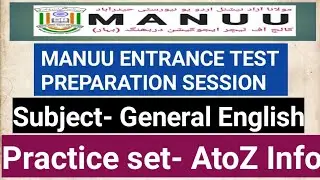 MANUU General English Selected Questions