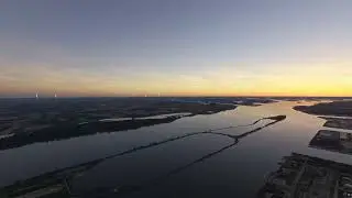 Sunrise Flight from Rotterdam, South Holland, Netherlands to Halderberge, North Brabant, Netherlands