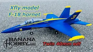 Xfly model F-18 Hornet twin 40mm EDF #military #rcjet #rcaircraft #drone #aviation #airplane 