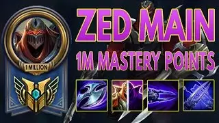 ZED MONTAGE - ZED MAIN - 1 MILLION MASTERY POINTS - BEST ZED PLAYS