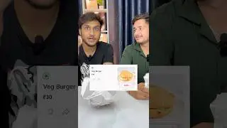 Zomato&rsquo;s Cheapest vs Most Expensive Burger challenge #shorts #foodchallenge #ytshorts