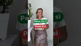 Penso di s&igrave; или Penso che s&igrave; - Как Правильно?