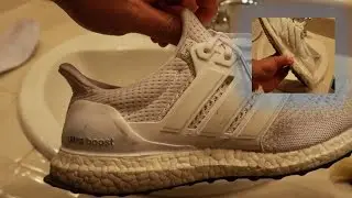 Restoring Triple white Ultra boosts with CHEAP cleaner
