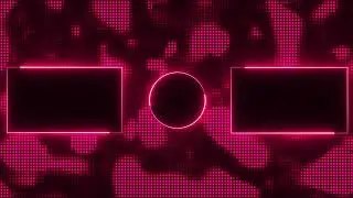 Glowing frame black screen | Neon light border | Frame template video background