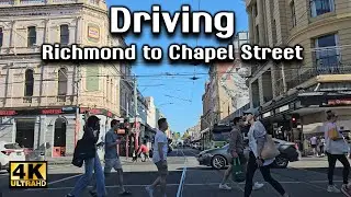 MELBOURNE CITY DRIVING TOUR VIC AUSTRALIA FROM RICHMOND TO CHAPEL STREET INNER SUBURB OF SOUTH YARRA