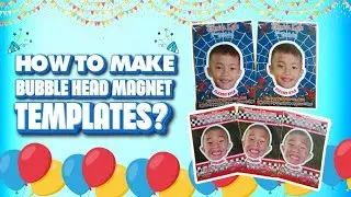 STEP BY STEP TUTORIAL : How To Make Bubble Head Ref Magnet Templates