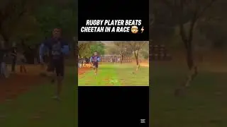 He's FASTER Than a Cheetah ⚡️🔥 #rugby #speed #fast #rugbyunion #sports #shorts