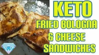 KETO Fried Bologna and Cheese Sandwich, Keto bread alternative