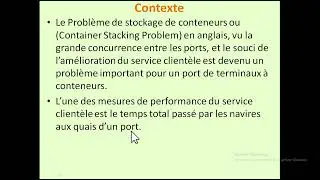 R&eacute;solution du Probl&egrave;me de stockage de conteneurs CPLEX sous  PYTHON