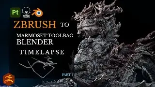 ZBrush Sculpting &ldquo;TISHTRYA&rdquo; Concept Timelapse - Part 1