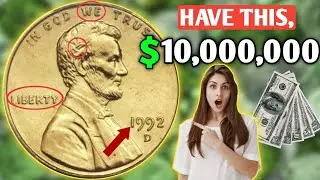 1992 D Error Lincoln Penny Coin Value | How Much is a 1992 D Wide AM Penny Worth Money