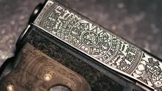 Engraving Glock42 Aztec Design