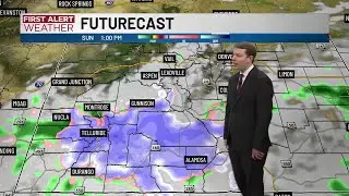 Rain and mountain snow for some areas of Western Colorado Sunday