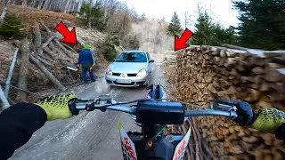 Forester Vs Dirt Biker - KTM Sx125 Top Speed Trail Riding