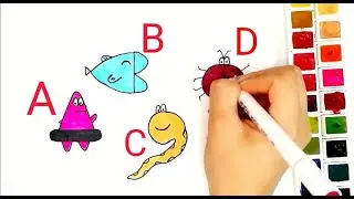 How to draw by numbers | step by step | drawing ladybug | drawing Patrick