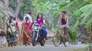 Indian Actress and Model Rashi Khanna Riding Bullet in Movie || Actress Riding Bike