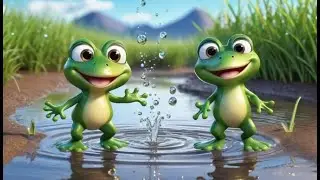 Six Little Froggies Hop Opposites | Opposites Song for Kids | Learn Concepts with Hopping Frogs