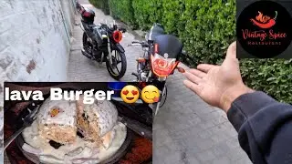 Lava Burger at vintage spice restaurant 😋/ AH vlogs /