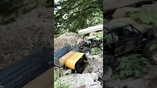 JJRC C8801 with trailer raw clips! #TRX4m clone pulls a home made trailer made from a plug socket!