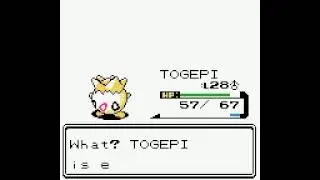 Togepi evolving into Togetic - Pok&eacute;mon Crystal